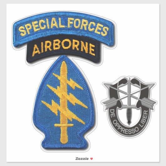 陸軍特殊部隊SFGA SFGグリーンベレーツコンター シール (シート)