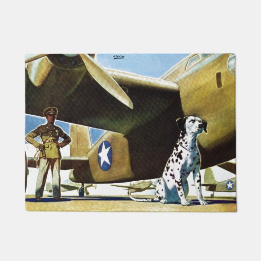 陸軍犬 ドアマット (正面)