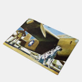 陸軍犬 ドアマット (アングル)