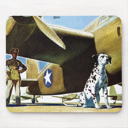 陸軍犬 マウスパッド (正面)