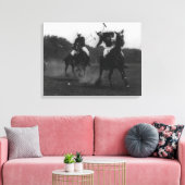 陸軍省ポロ協会ゲーム写真 キャンバスプリント (インサイチュ (リビング))