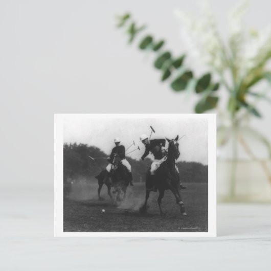 陸軍省ポロ協会ゲーム写真 ポストカード (スタンド正面)