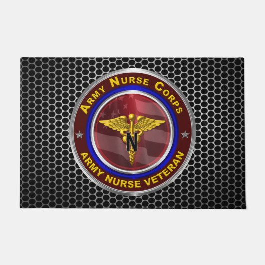 陸軍看護隊退役軍人 ドアマット (正面)