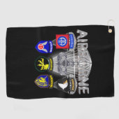 陸軍空挺師団過去と現在 ゴルフタオル (横)