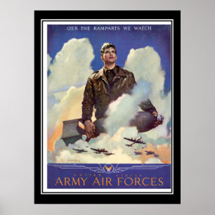 陸軍空軍採用ビンテージ・ポスター ポスター