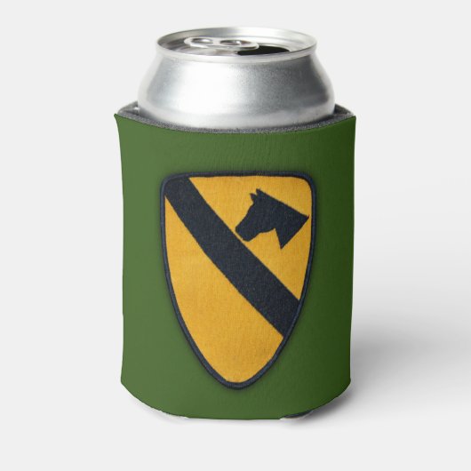 陸軍第1騎兵師団フォートフッドクーラーボックス 缶クーラー (缶裏面)