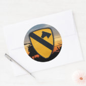 陸軍第1騎兵空軍Cavフォートフードベテランパッチ ラウンドシール (封筒)