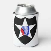 陸軍第2歩兵師団インディアン長 缶クーラー (缶正面)