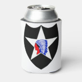 陸軍第2歩兵師団インディアン長 缶クーラー (缶裏面)