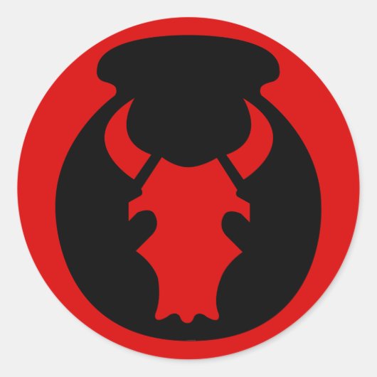 陸軍第34歩兵師団 ラウンドシール (正面)