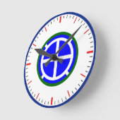 陸軍第34歩兵師団 ラウンド壁時計 (傾斜)