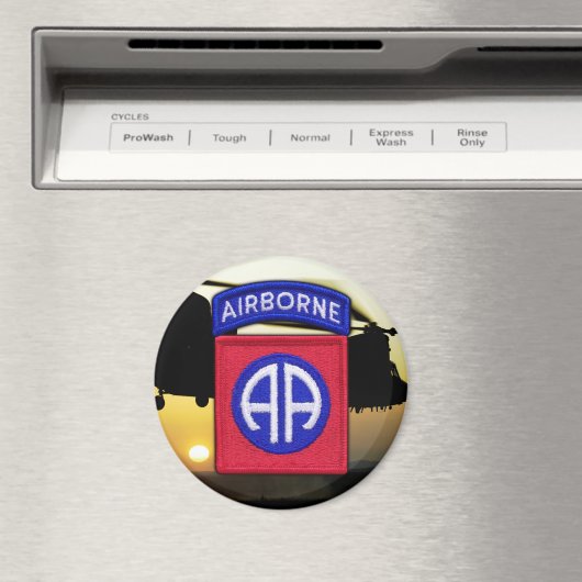 陸軍第82空挺部隊イラク獣医退役軍人LRPS マグネット (インサイチュ (食洗機))