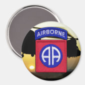 陸軍第82空挺部隊イラク獣医退役軍人LRPS マグネット (正面/裏面)