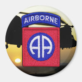 陸軍第82空挺部隊イラク獣医退役軍人LRPS マグネット (正面)