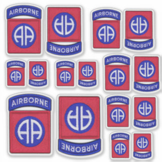 陸軍第82ABN空挺師団フォートブラッグ輪郭 シール