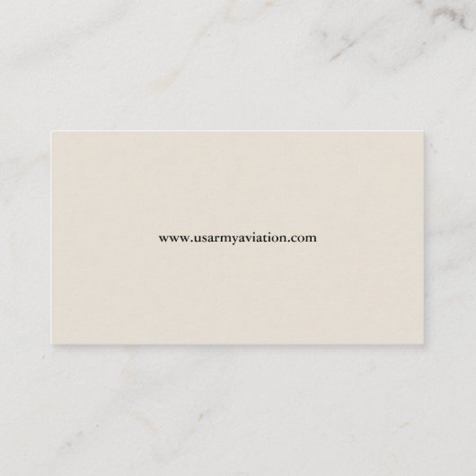 陸軍航空名刺 名刺 (裏面)