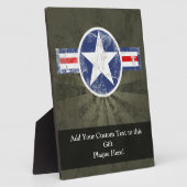 陸軍航空隊ヴィンテージ星愛国者 フォトプラーク (側面)