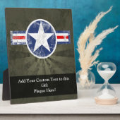 陸軍航空隊ヴィンテージ星愛国者 フォトプラーク (側面)