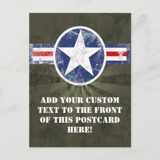 陸軍航空隊ヴィンテージ ポストカード (正面)