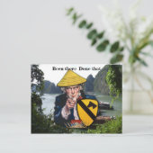 陸軍航空隊第17騎兵隊名パッチはがき ポストカード (スタンド正面)