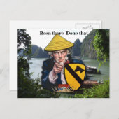 陸軍航空隊第17騎兵隊名パッチはがき ポストカード (正面/裏面)