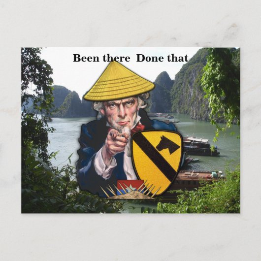 陸軍航空隊第17騎兵隊名パッチはがき ポストカード (正面)