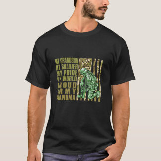 陸軍誇りを持ったおばあちゃん兵士の孫USAアメリカPa Tシャツ