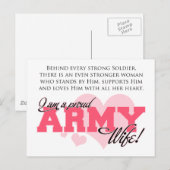 陸軍誇りを持ったの妻 ポストカード (正面/裏面)