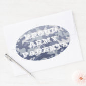 陸軍誇りを持ったの親オーバルカーのシール 楕円形シール (封筒)