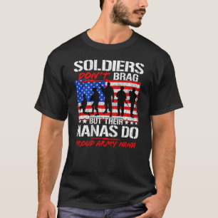 陸軍誇りを持ったナナシャツ軍隊プライド兵士ドン Tシャツ