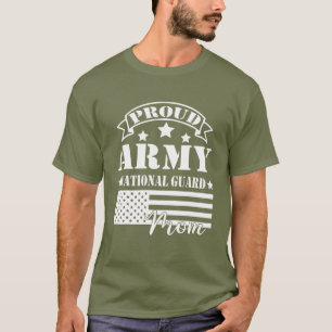 陸軍誇りを持った国防衛士母おもしろい軍隊母 Tシャツ
