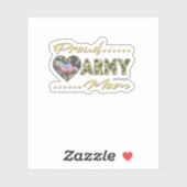 陸軍誇りを持った母アメリカ国旗の犬タグ軍隊母ファ シール (シート)