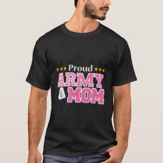 陸軍誇りを持った母アメリカ軍隊母 Tシャツ