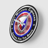 陸軍資材コマンド形骸化器 ラウンド壁時計 (傾斜)