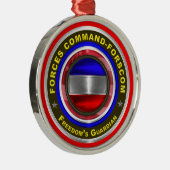 陸軍軍司令部 – FORSCOMキープサケクリスマス メタルオーナメント (右)