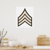 陸軍軍曹の地位 ポスター (キッチン)