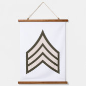 陸軍軍曹の地位 吊り下げ型タペストリー (正面)