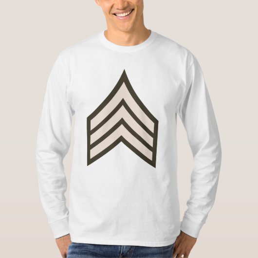 陸軍軍曹の地位 Tシャツ (正面)