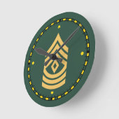 陸軍軍曹時計 ラウンド壁時計 (傾斜)