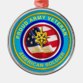 陸軍軍隊インテリジェンス退役軍人記念キリスト メタルオーナメント (正面)