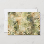 陸軍軍隊物干しおむつラッフルカード 招待状 (裏面)