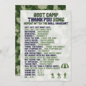 陸軍軍隊誕生日サンキューカード サンキューカード (正面/裏面)