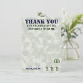 陸軍軍隊誕生日サンキューノートカード サンキューカード (スタンド正面)