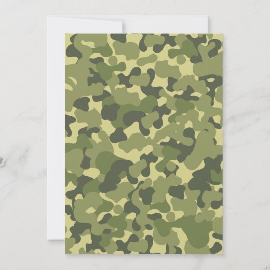 陸軍軍隊軍戦車招待状誕生会 招待状 (裏面)