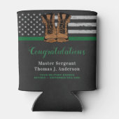 陸軍軍隊退職革ブーツグリーンライン 缶クーラー (裏面)