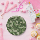 陸軍迷彩柄誕生会 ペーパープレート (パーティー)