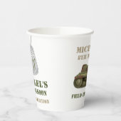 陸軍迷彩柄誕生日パーティー紙カップ 紙コップ (左)