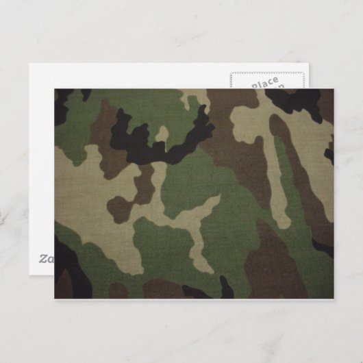 陸軍迷彩柄 ポストカード (正面/裏面)