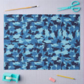陸軍迷彩青パターン 薄葉紙 (クラフト)