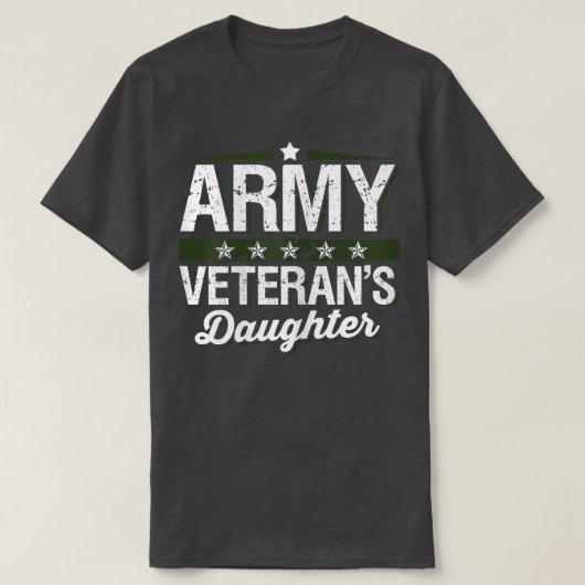 陸軍退役軍人ドータータイザー1733 Tシャツ (デザイン正面)